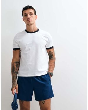 4505 T-Shirt Baby Ringer - Bianco