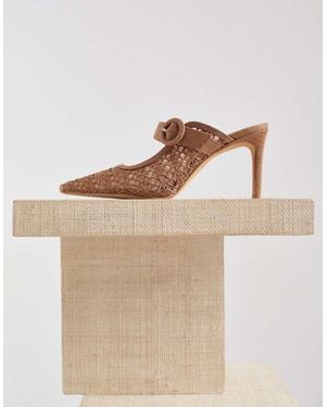 Dolce Vita Keekee Macrame Pointed Heels - Natural
