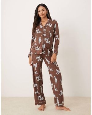 Chelsea Peers Maternity – exklusiver pyjama - Natur