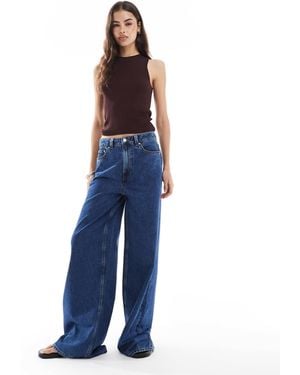 ASOS Asos Design Tall High Waist Wide Leg Jeans - Blue