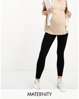 Mama.licious Mamalicious Maternity jegging With Over The Bump Band - White