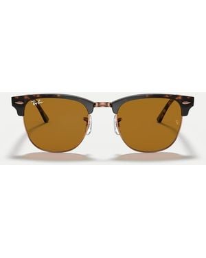 Ray-Ban Occhiali Da Sole Clubmaster Con Lenti Marroni Havana - Neutro