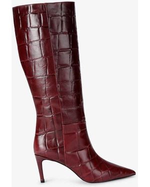 KG by Kurt Geiger Strict High Boot Knee Boots - Red
