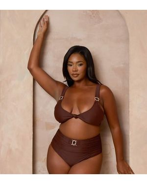 Moda Minx Curve X Alessa Tyrrell-Charles - Marrone