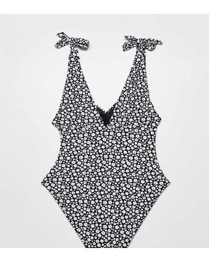 The Frolic Maternity Plunge Swimsuit - Blue