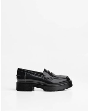 Bershka Chunky Sole Loafers - White