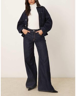 Mango Annie 100% Cotton Baggy Jean - Blue