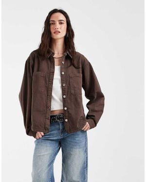Noisy May Denim Shacket - Bruin