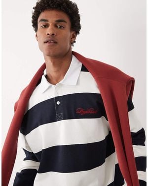 ASOS Oversized Rugby Polo Sweatshirt - Red