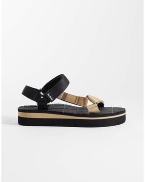 Barbour Mila Tartan Sandals - Black