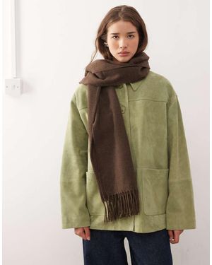 Weekday Premium Oversized Scarf - Green