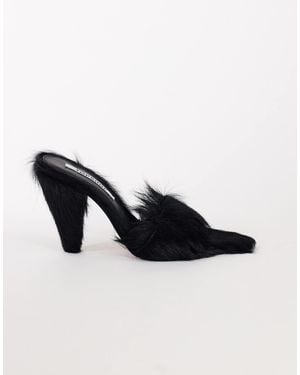 TOPSHOP Willa Cone Heel Mule - Black