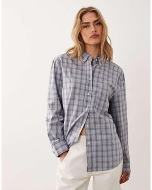 Mango 100% Cotton Long Sleeve Shirt - Grey