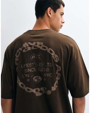ASOS Oversized T-shirt With Text Graphic - Black