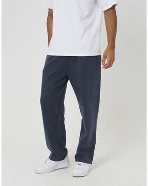 Brave Soul Acid Wash Wide Leg Joggers - Blue