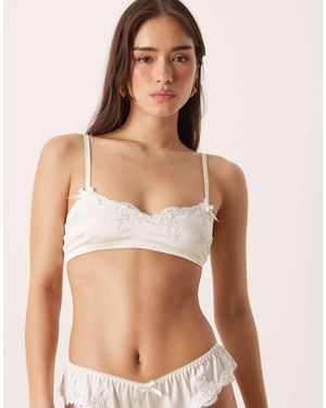KAT THE LABEL Jean Bridal Soft Bralette - Natural