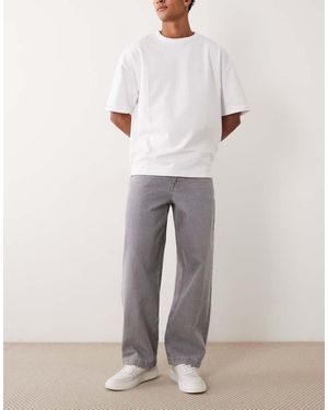 HUGO Straight Leg Denim Jeans - Grey