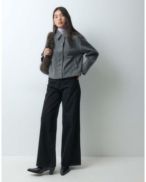JJXX Wool Look Short Jacket - Grey