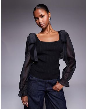 River Island – strickoberteil - Blau