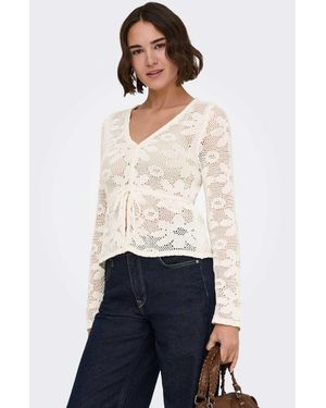 ONLY – strickjacke - Weiß