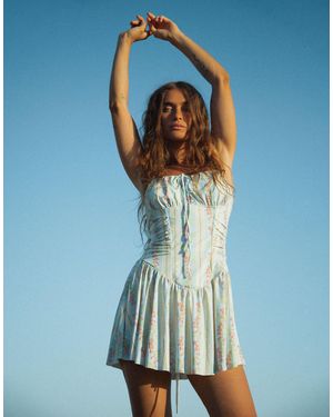 Wild Lovers – milkshake – kurzes strandkleid - Natur