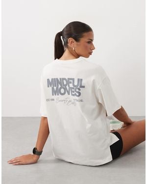 Sweaty Betty Made to move grafik-t-shirt - Weiß