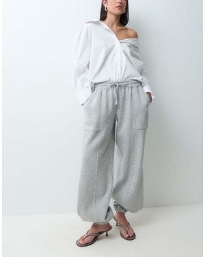ASOS Joggingbroek Met Biesdetail En Boorden - Grijs