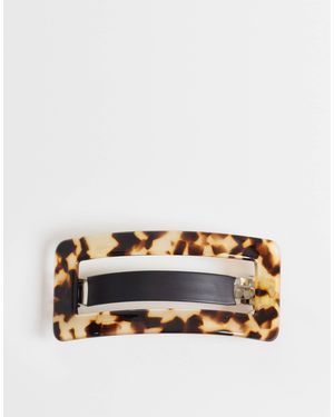 ASOS Grande barrette carrée à motif écaille - Multicolore
