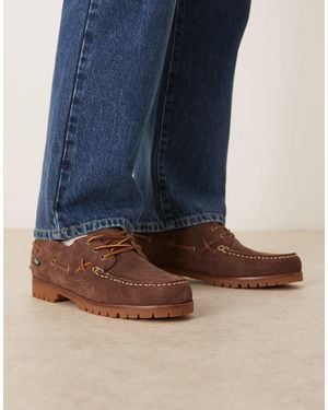 Polo Ralph Lauren Ranger - chaussures bateau - marron foncé - Bleu