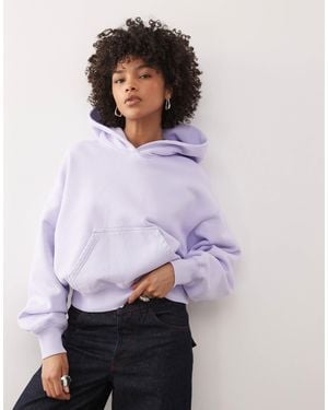 Weekday Oversized Boxy Fit Hoodie - Purple