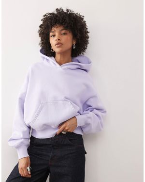 Weekday Sweat à capuche coupe carrée oversize - lilas - Violet