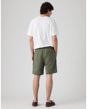 Levi's Boxer Cotton Linen Shorts - Natural