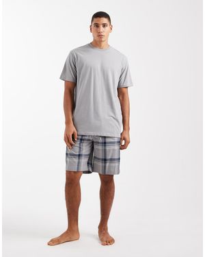 Only & Sons Shorts & T-Shirt Pyjama Set - White