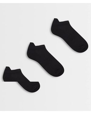 SELECTED Pack De 3 Pares De Calcetines Deportivos Negros De