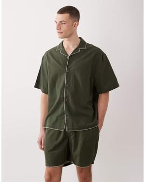 ASOS Short-length Shorts With Embroidery - Green