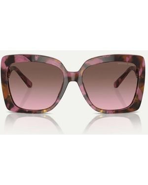 Michael Kors Occhiali Da Sole Squadrati Nice Con Lenti Marroni - Multicolore