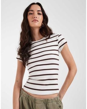 ASOS Ribbed Baby Tee - White