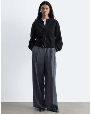 & Other Stories Boiled Wool Cardigan - Blue