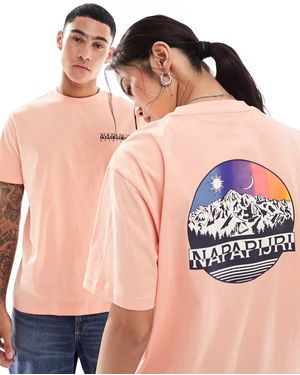 Napapijri – lahni – unisex-t-shirt - Pink