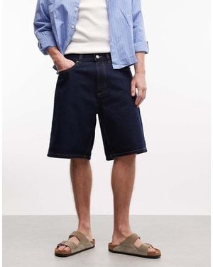 Obey Bigwig baggy Denim Shorts - Blue