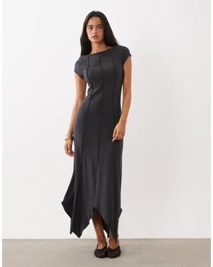 ASOS Supersoft Exposed Seam Midi Dress - Multicolour