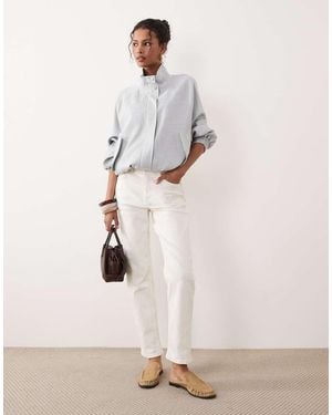 ASOS Slim Fit Mom Jeans - White