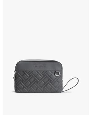 Tommy Hilfiger Modern Flag Embossed Pouch - Grey