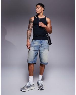 Good For Nothing – skater-carpenter-shorts - Blau