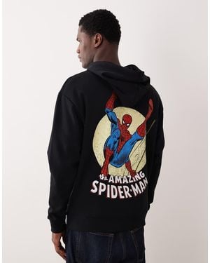 ASOS Oversizedrelaxed With Spiderman Print - Blue