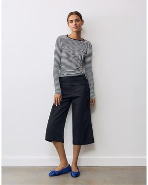 Pull&Bear Fitted Long Sleeve Top - Grey