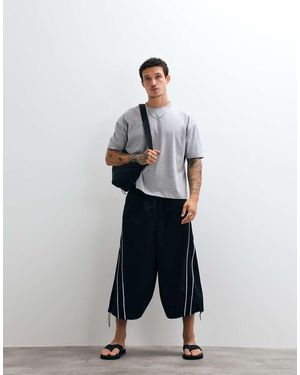 Collusion 3/4 Length baggy Short - White