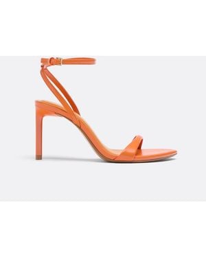Stradivarius – sandaletten aus satin - Pink