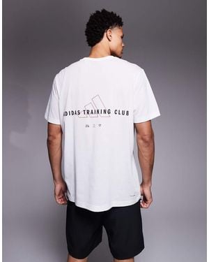 adidas Originals Adidas Training T-Shirt With Back Print - White