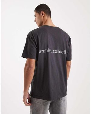 Cotton On Box Fit T-shirt With Graphic - Grey